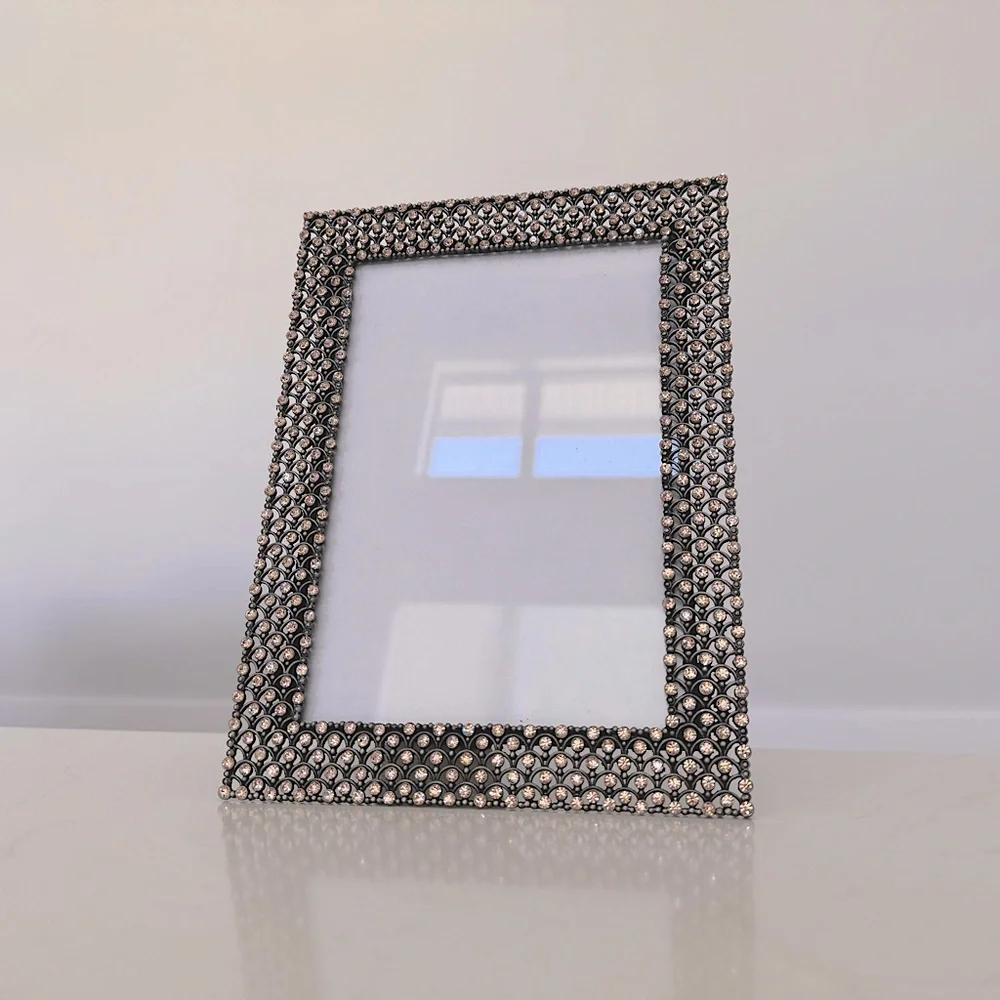 Metal and Rhinestones Photo Frame - Picture 2 of 8